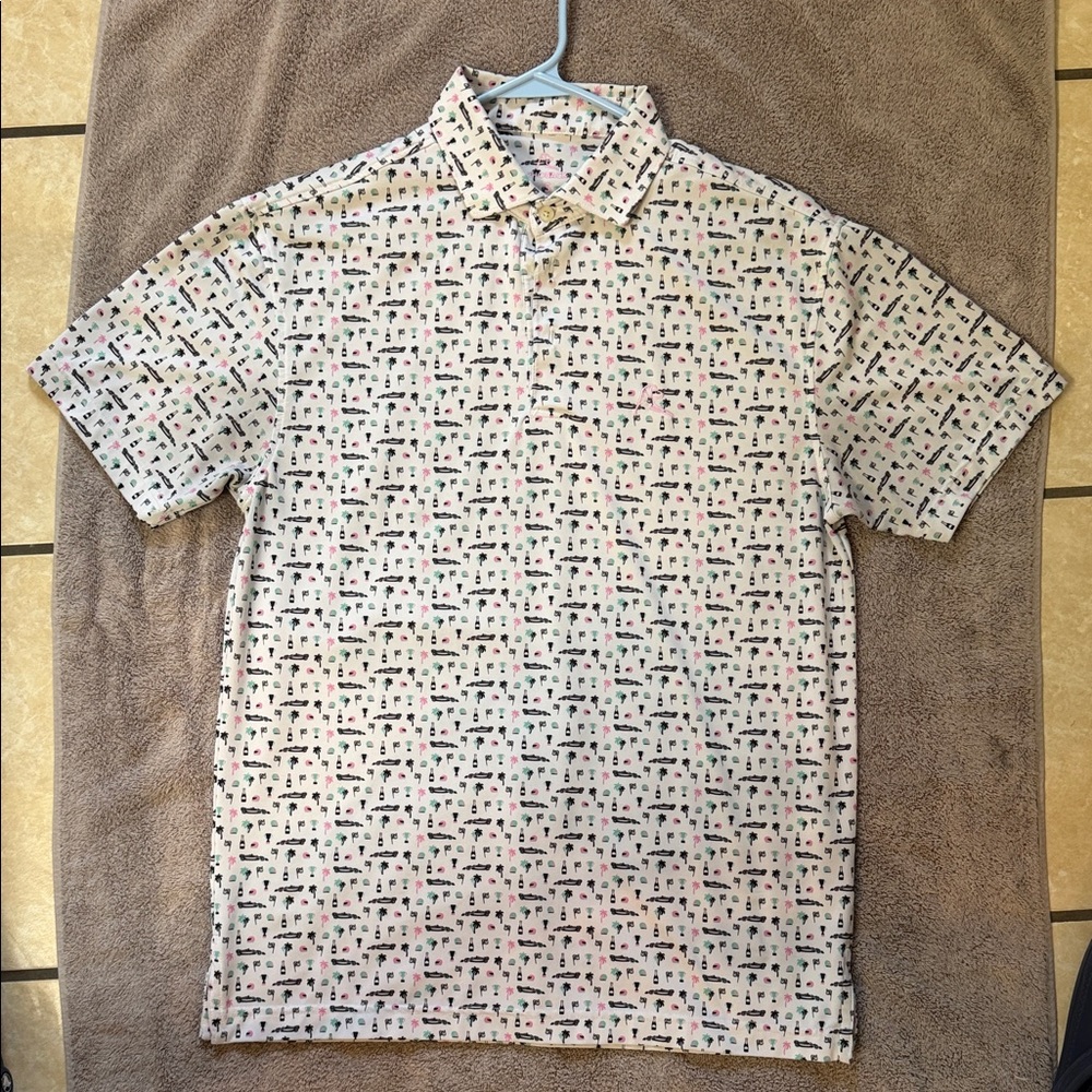 Rhoback Men's Multicolor Patterned Short Sleeve Shirt